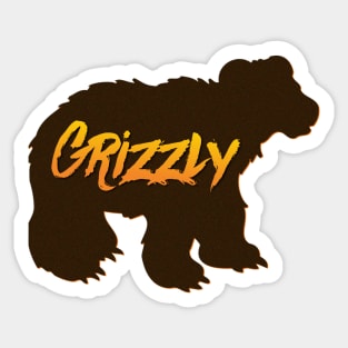 Grizzly Bear Sticker